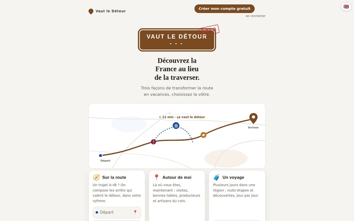 Page d’accueil de vautledetour.com